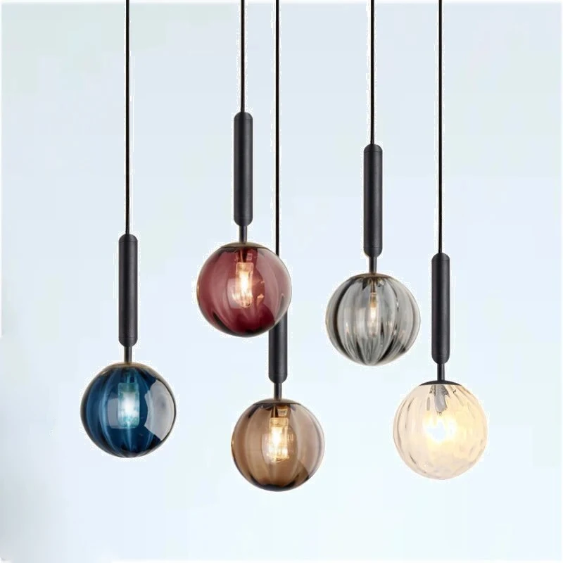 

Modern LED Glass Wall Lamps Glass Ball Wall Sconces For Bedrooms Bedside Bar Restaurant Coffee Shop Study Living Room Room Decor