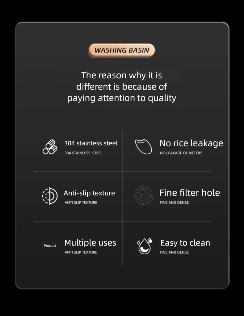 Rice Washing Bowl With Strainer 26 Cm