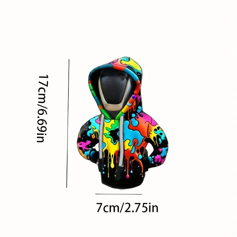 4Optional-Colorful hooded car gear shift knob cover Polyester dustproof accessories Exclusive Gifts for Car Enthusiasts