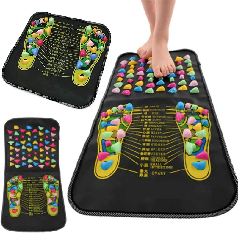 Colorful Acupressure Foot Massage Mat Reflexology Path for Pain Relief and Relaxation Health Walking Pad Gift