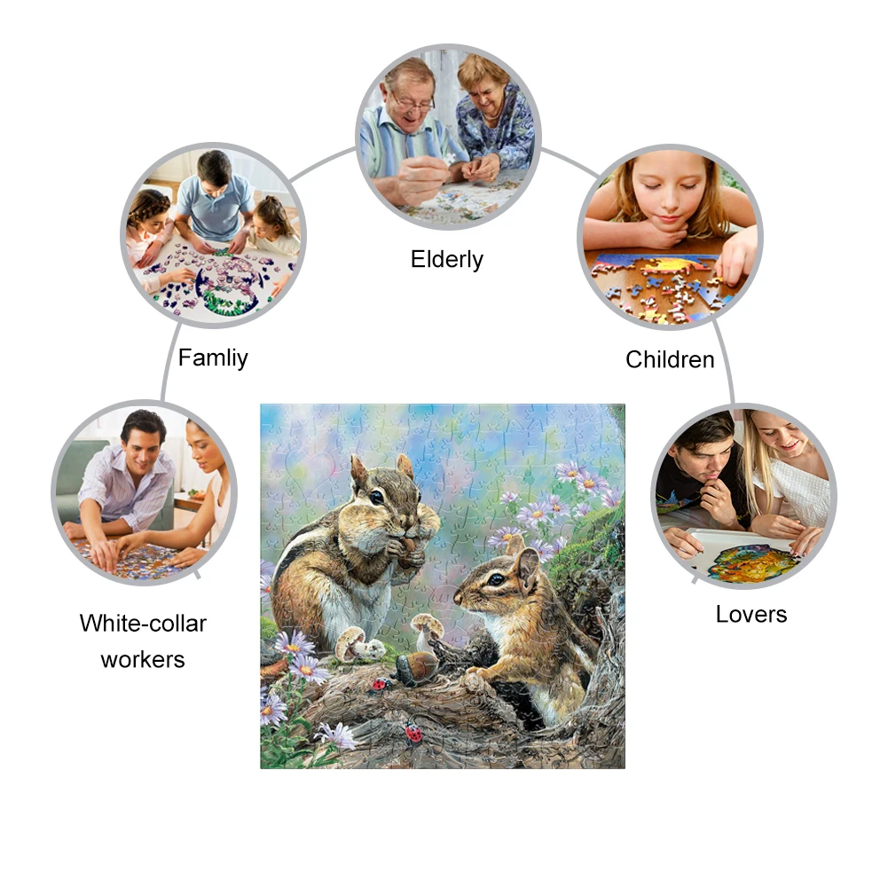 Рисунок 4 - Деревянный пазл с изображением белки