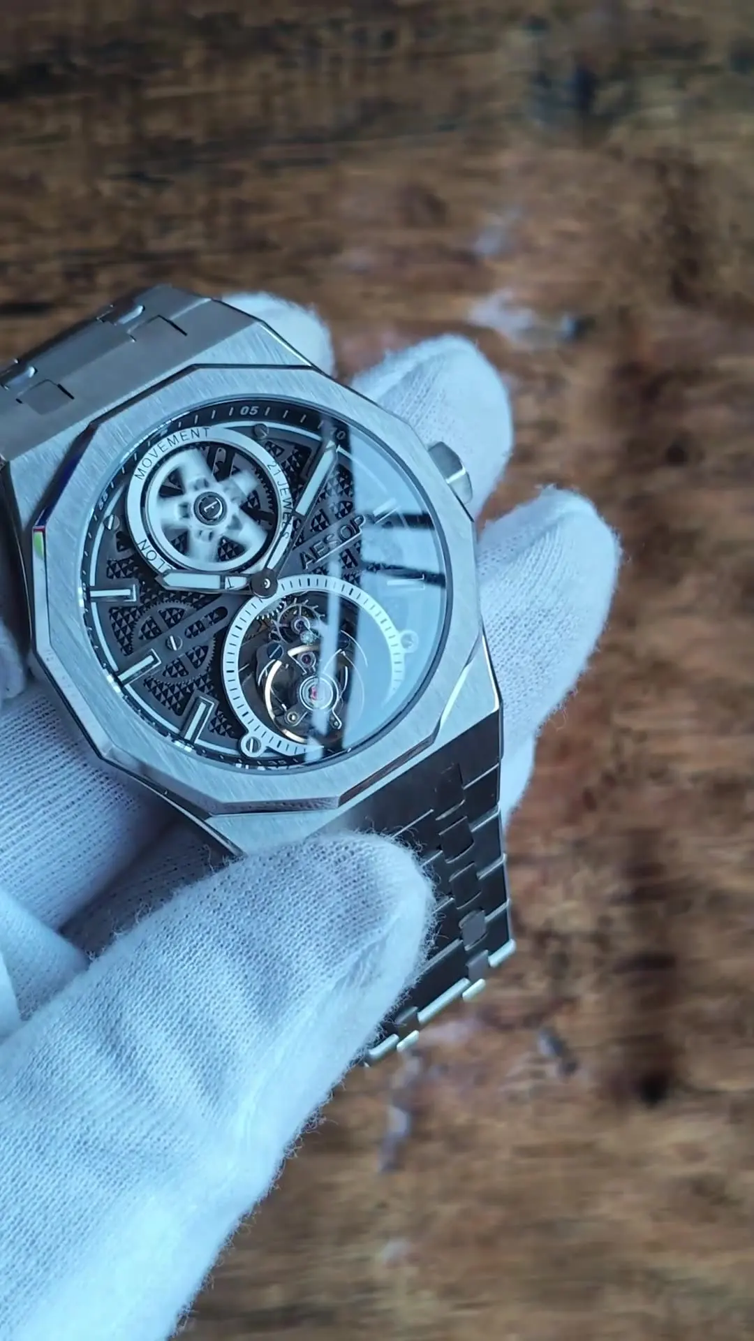 イソップ男性フライングトゥールビヨンムーブメント機械式自動高級