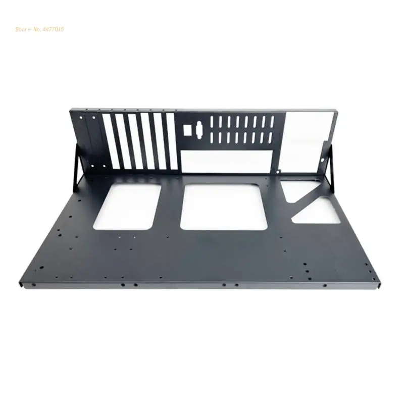 1Pc ATX Black Cold Rolled Steel Plate Mining Rig Frame for GPU Cold Rolled Steel Open Chassis Miner Mining Frame pc chassis computer chassis frame