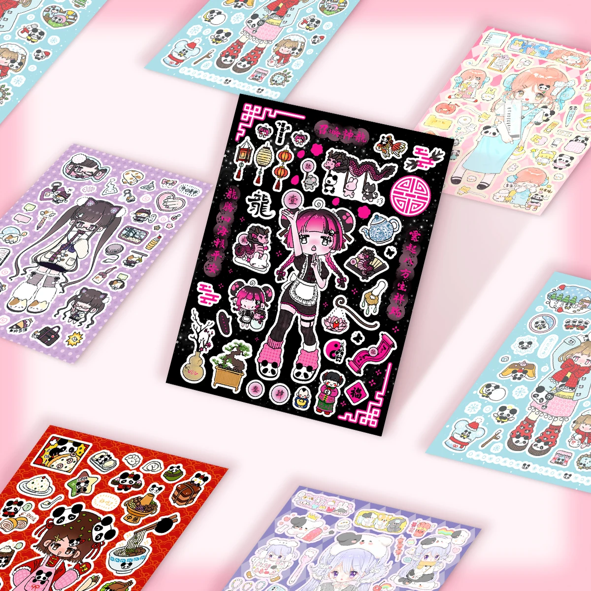 

WAKAWAKA Decorative Stickers Set Sweet&Salty Character Deco Sticker for Scrapbook Stationery For Arts Diy Crafts Album Journal