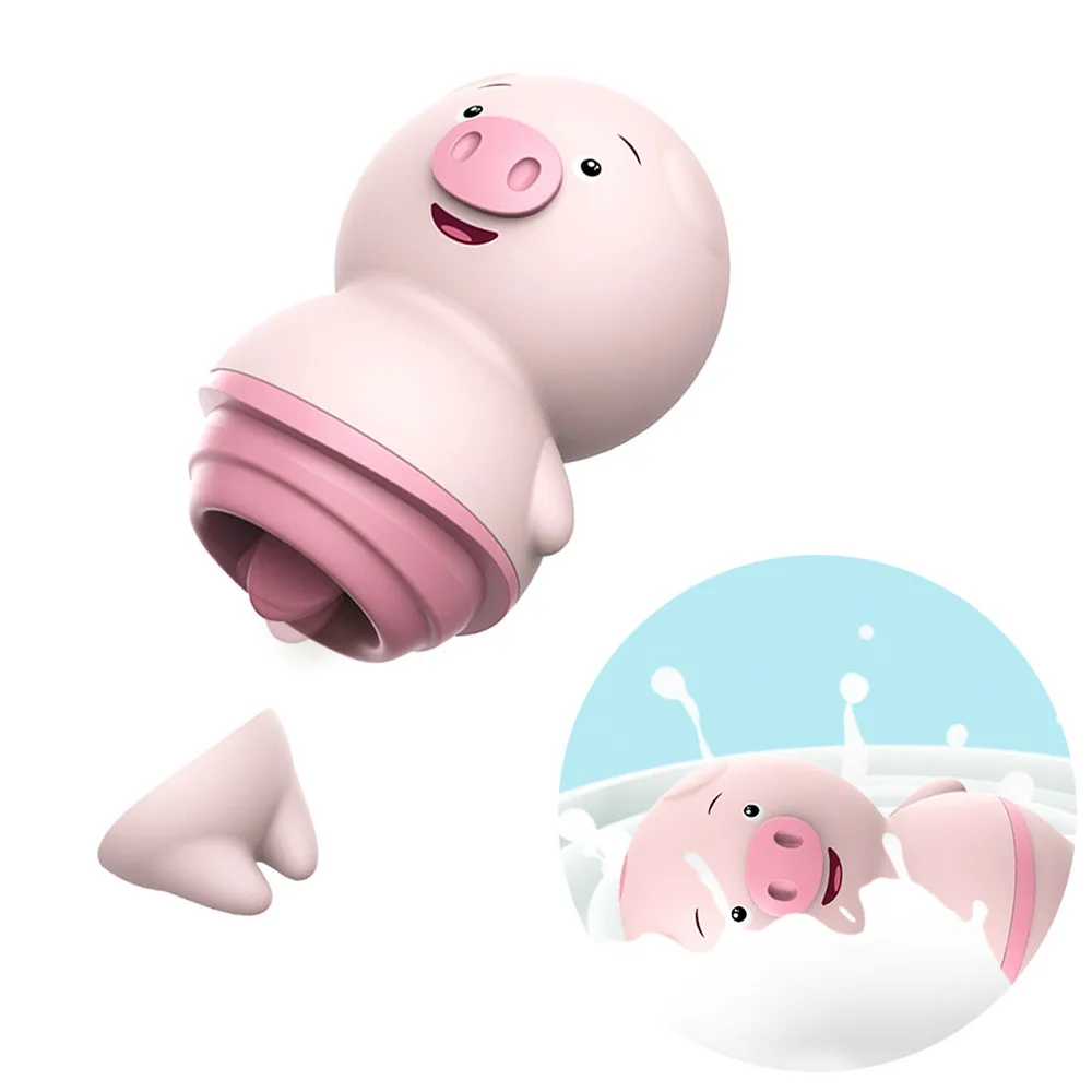 Vibrating Egg Cute Pig Tongue Lick Vibrator Clitoris Stimulator Vagina Massage Vibrator Orgasm Sex Toys Female Masturbator 2