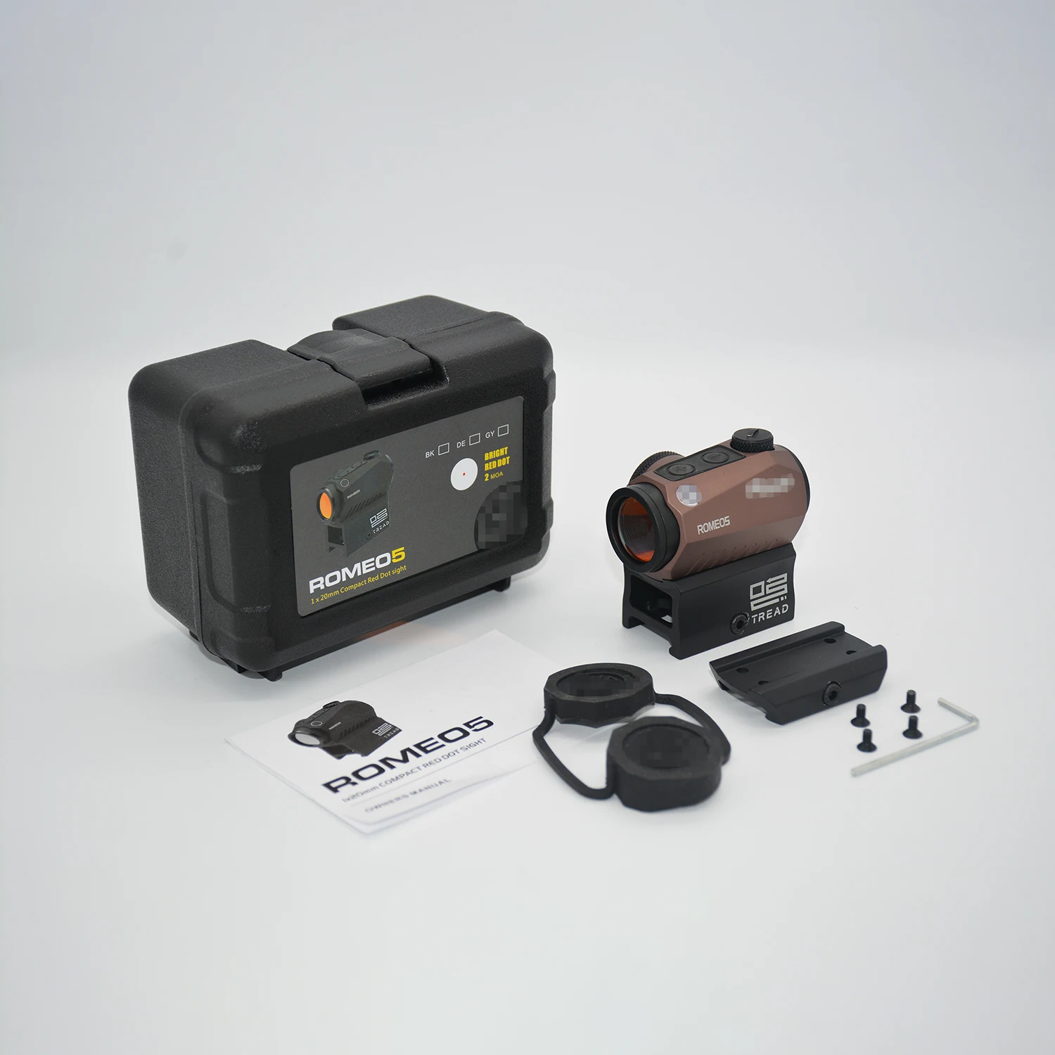ROMEO5 Red Dot Sight Holographic Reflex Compact 2 MOA Airsoft Riflescope Hunting Scope With Riser 20mm Rail Mount 3