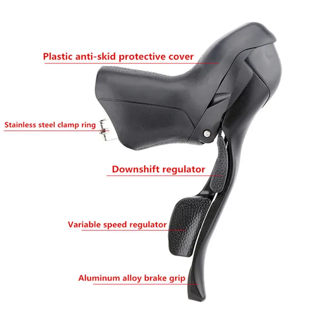 microNEW Shifters Dual Control Levers Finger Dial Road Bike 2 3X7 8 9 10 11 Speed Shifter Conjoined DIP Derailleurs 3