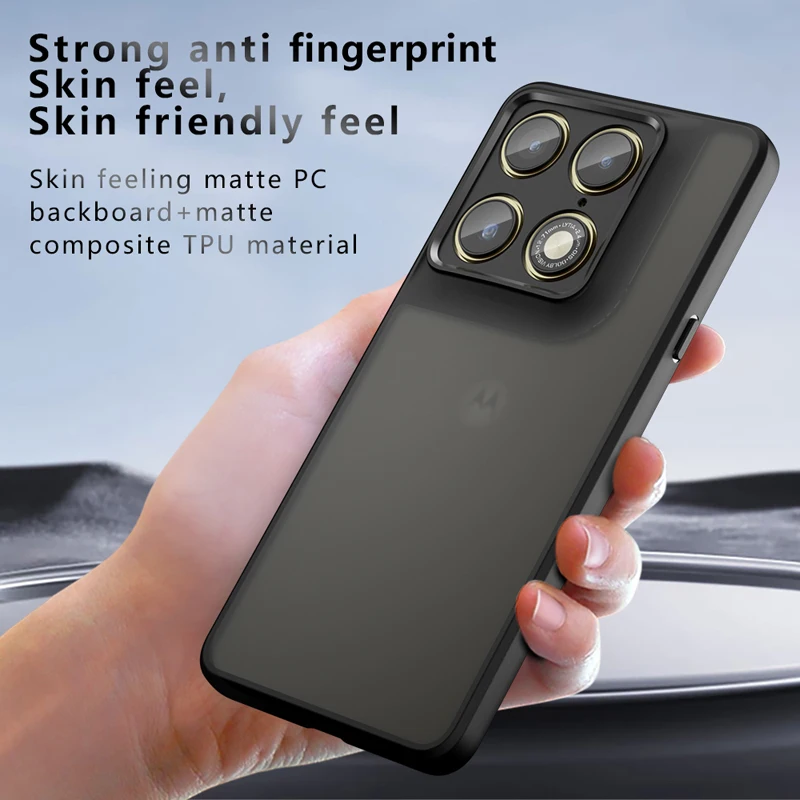 Shockproof Frosted Matte Case with Transparent Cover and Skin Feel
