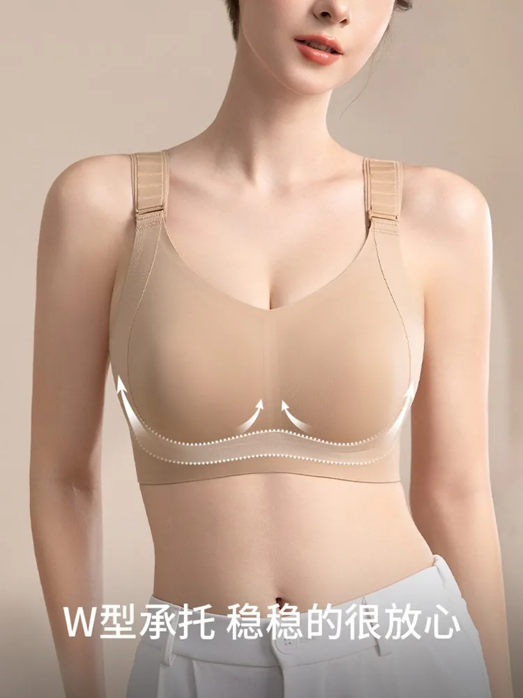 YUQI's Seamless Minimizer Bra for Women, Full Cup Lift & Side Support, Anti-Sagging Wireless Comfort, Adjustable Plus Size Bras 3