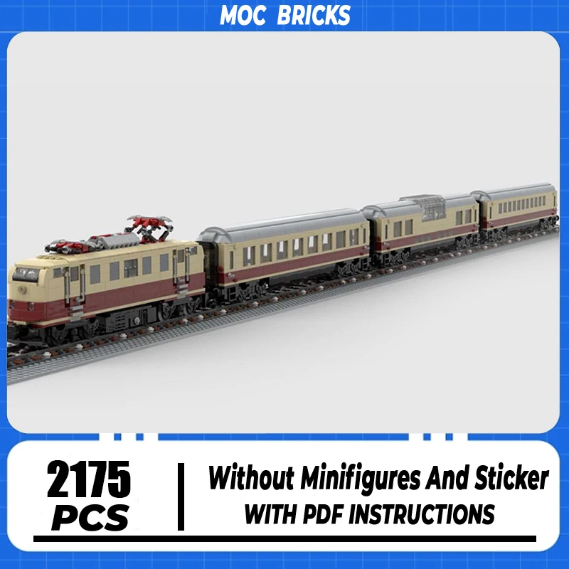 

Moc Building Bricks Rheingold Express Train Model Technology Modular City Car Blocks Construstion Toy DIY Set Assembly Gifts