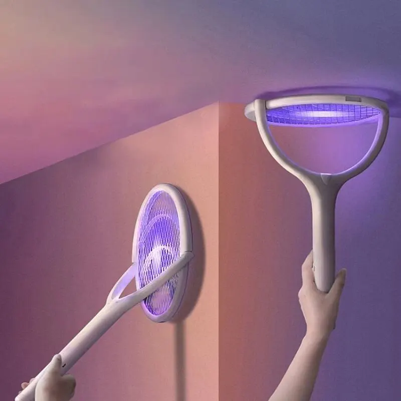 모기퇴치기 ABS 조정 가능한 전기 모기 스와터, 빠른 충전 라켓, 파리 퇴치, 안전 절연 배터리 전원 램프, 5 in 1 모기퇴치기 ABS 조정 가능한 전기 모기 스와터, 빠른 충전 라켓, 파리 퇴치, 안전 절연 배터리 전원 램프, 5 in 1