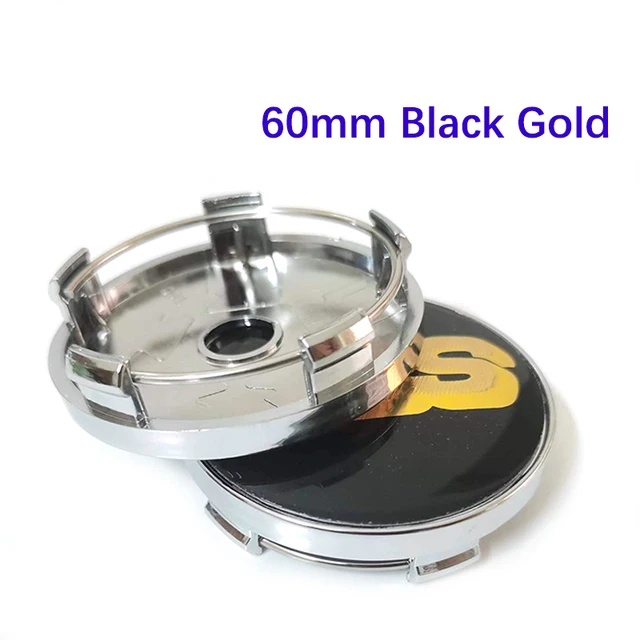 4 Pz/Set 60Mm Oro Nero Per Bbs Logo Badge Emblem Auto Styling Wheel Center Hup Cap Car Retrofit Accessori Auto Decorativi