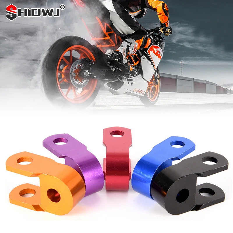 

2Pcs Motorcycle Shock Absorber Spacer Jack Up Riser CNC Aluminum Alloy Rear Shock Absorber Heighten Motorcycle Refit Accessories