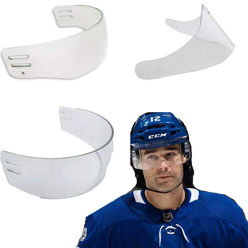 Ice Hockey Visor Shields Antiscratch Antifog Clear Color Shields