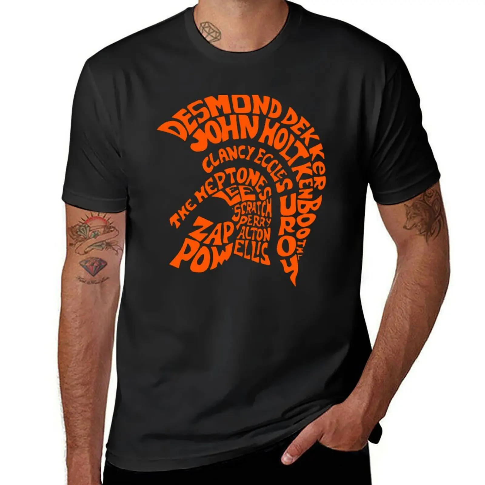 Trojan Records Design T-Shirt tops anime mens graphic t-shirts