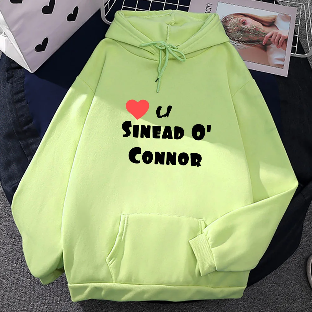 

Love U Sinead O'Connor Letter Print Hoodie Sense of Design Fashion Sweatshirts Female/male Retro Clothes Fall Casual Pullovers