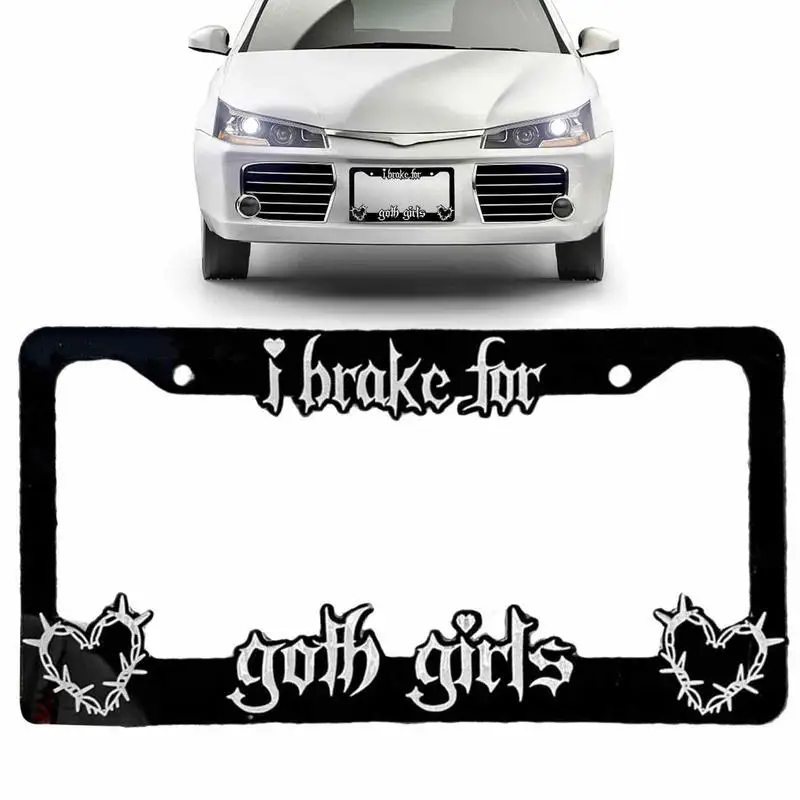 

Железная декоративная Автомобильная бирка-рамка для автомобиля, черная декоративная Автомобильная бирка, рамка, портативное украшение для автомобиля, держатель