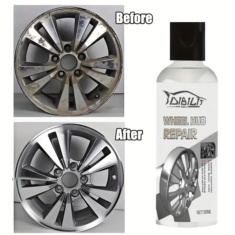 General Wheel Hub Repair Kit-Alloy Hub Scratch Removal Agent, Oxidation and Rust Removal, Wheel Polishing