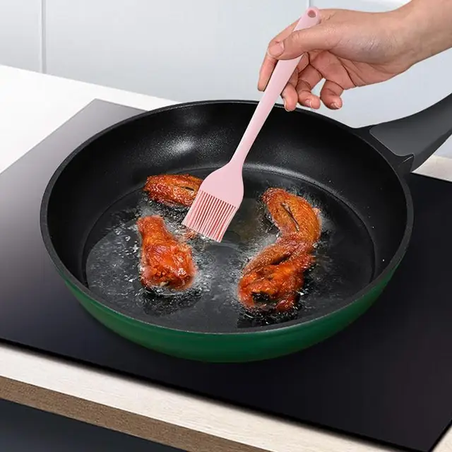 Olajkefe -Kaparó Szilikonkaparó Olajfestő Tészta Főzési Kefe Hőmérséklet -Ellenálló Háztartási Bbq Sütőolaj - Image 4