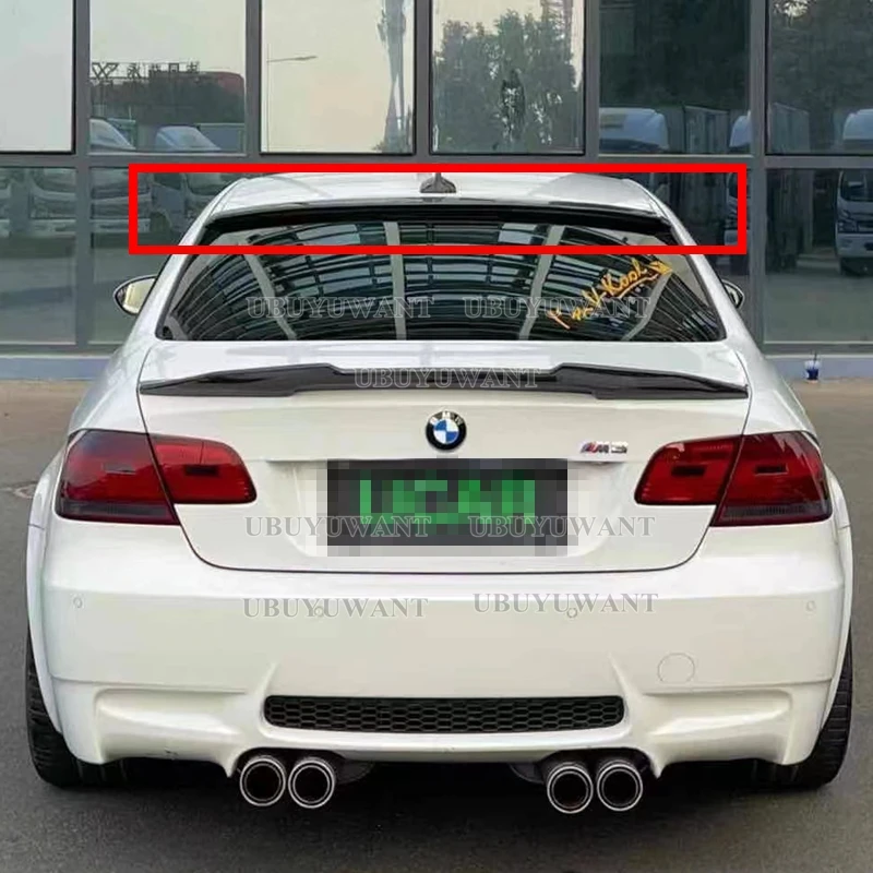 BMW E92シリーズ2ドア用スポイラー,E92 M3 abs,黒/本物のカーボン 