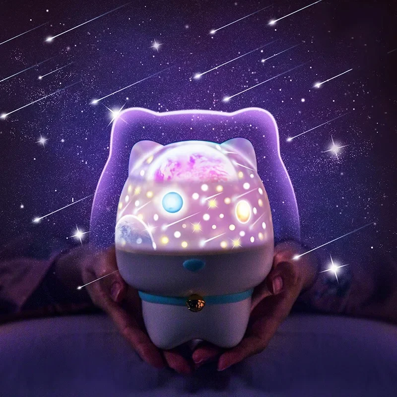 

Cartoon Cute Pet Projection Light Bluetooth Speaker Small Night Light LED Atmosphere Rotating Starry Sky Lamp