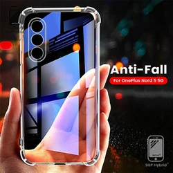 Clear Crystal Anti - Yellowing Shockproof TPU Soft Phone Case - OnePlus Nord CE5 (Transparent)