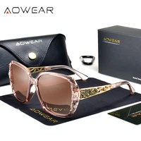 Femmes luxe dégradé surdimensionné lunettes de soleil femmes polarisées carré Vintage lunettes de soleil dames diamant nuances gafas de sol mujer 2