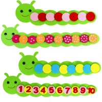 Montessori Materials Caterpillar DIY Math Toys Kids Toys Number Educational Learning Toys for Children Preschool Teaching Aids 1