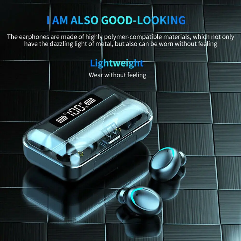

Compatibility Music Comfort Sleep Sports Game Earbuds Stereo Bluetooth 5.0 Headset Headphones TWS Wireless Earphones