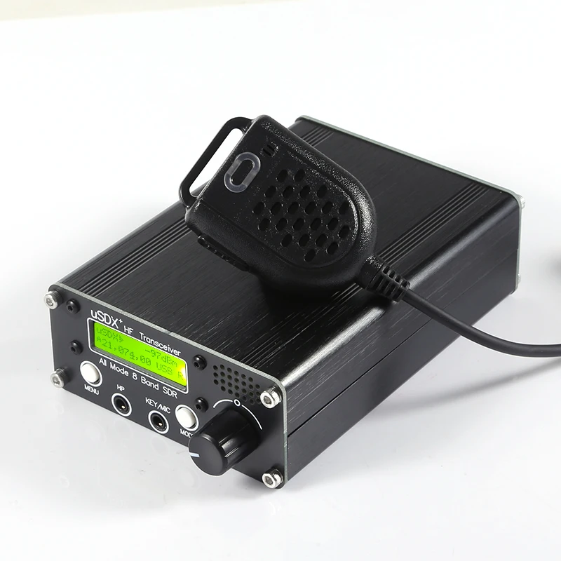 

Original Upgraded 3-5W USDX+ SDR Transceiver All Mode 8 Band HF Ham Radio QRP CW Transceiver 80M/60M/40M/30M/20M/17M/15M/10M