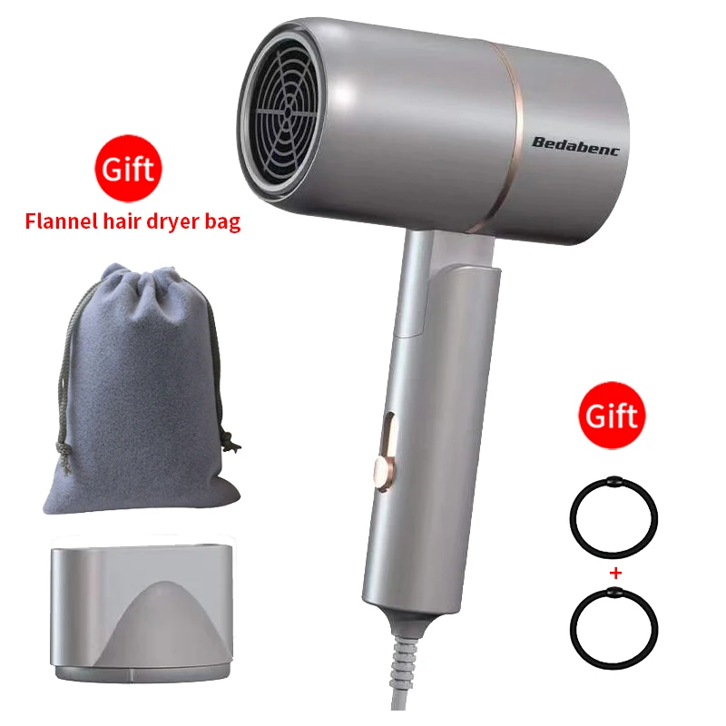 Portable Hair Dryer Strong Wind Hammer Blower 3500W Salon Dryer Hair Negative Ionic Hammer Blower Home Electric Blue Light Hair laifen swift 1600w high speed hair dryer negative ionic blow dryer 110 000rpm brushless motor 59db low noise 3 color led light red