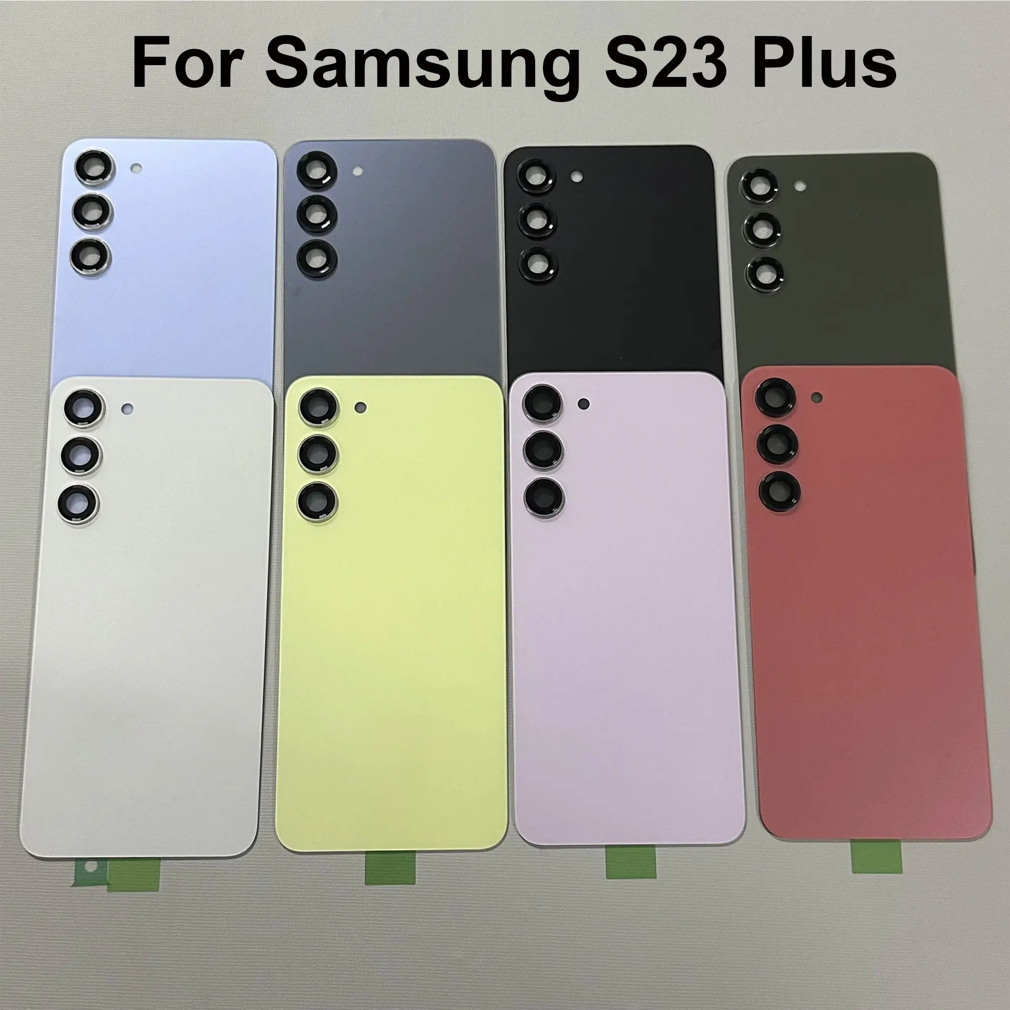 S23+ 삼성 갤럭시 S23 플러스 S23+ S916B S916U용 새 하우징 후면 배..