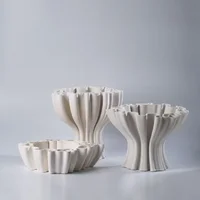 Ceramic Special-shaped Vases 3D Printing Modern Simple Flowerpot  Luxury Nordic Original Funny Gifts Creative Room Decoration 2