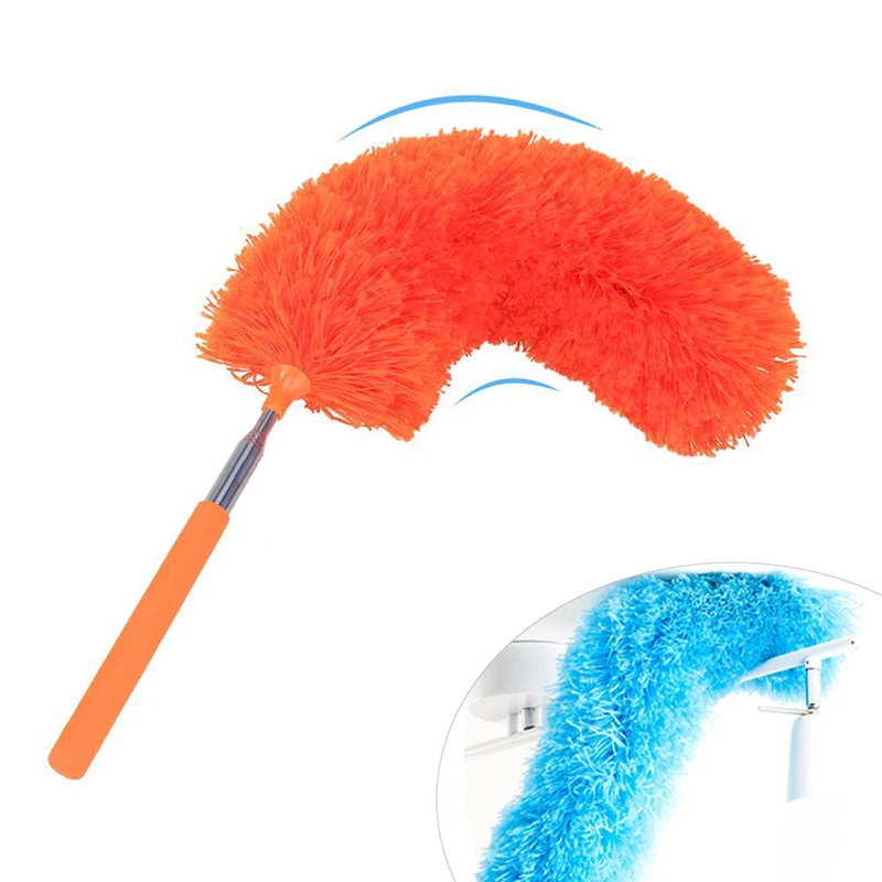Description Picture 6 of itemRetractable Duster Stainless Steel Long Handle Dusting Brush Car Household Cleaning Tools Microfiber Dust Brush