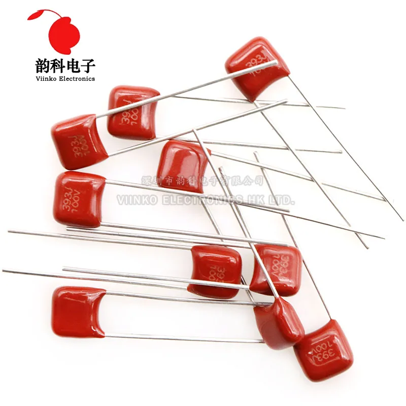 CBB Capacitor 10pcs 100V 393 473 683 104 224 394 474 105 335 106 101 471 102 152 222 332 472 682 103 223 333 J CBB Capacitor 1UF 0.1UF 0.47UF