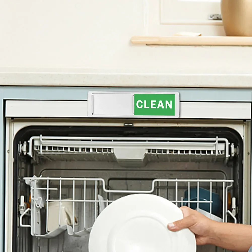 Clean Dirty Dishwasher Magnet Indicator Sign Large Text Magnetic Indicator Sign Slide Super Strong Magnet Sign Kitchen Supplies