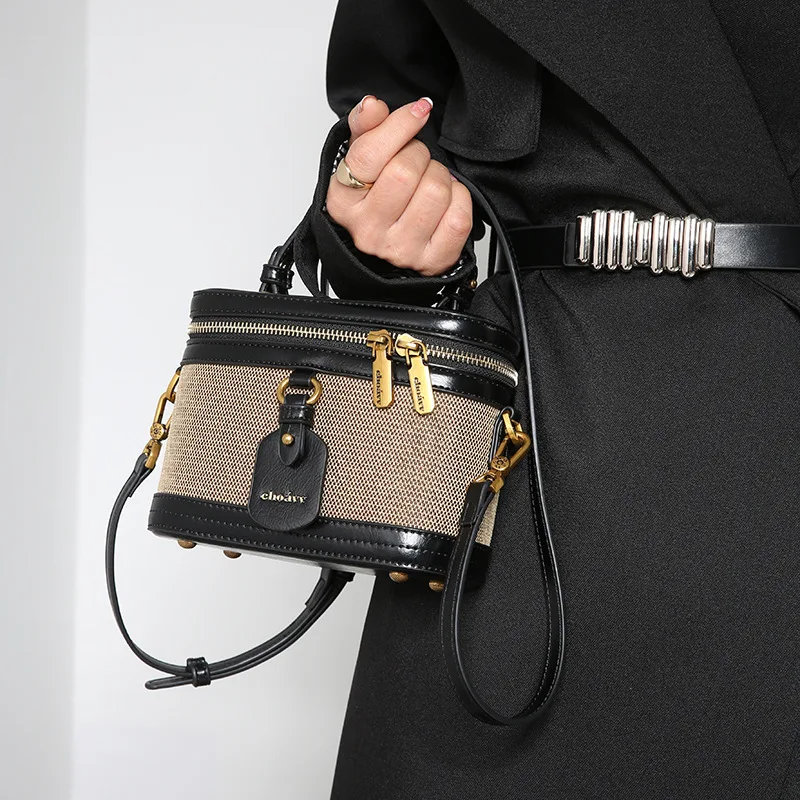 

2023 Fashion Formeki New Arrivals Women Bag Retro Ins Fashion Handbag For Women Box Causal Bucket Luxury Design Vintage Bag