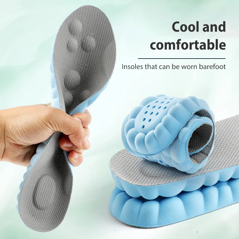 

Running Shoes Pad for Men Women Arch Support Insole PU Feet Sole Soft Orthopedic Sport Insoles for Breathable Shock Absorption