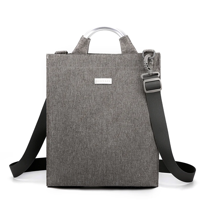 SUOYATE brand Men\'s Shoulder Bag Boys Crossbody Bag Man Messenger Bag Nylon Male Business bag,horizontal and vertical 2 styles