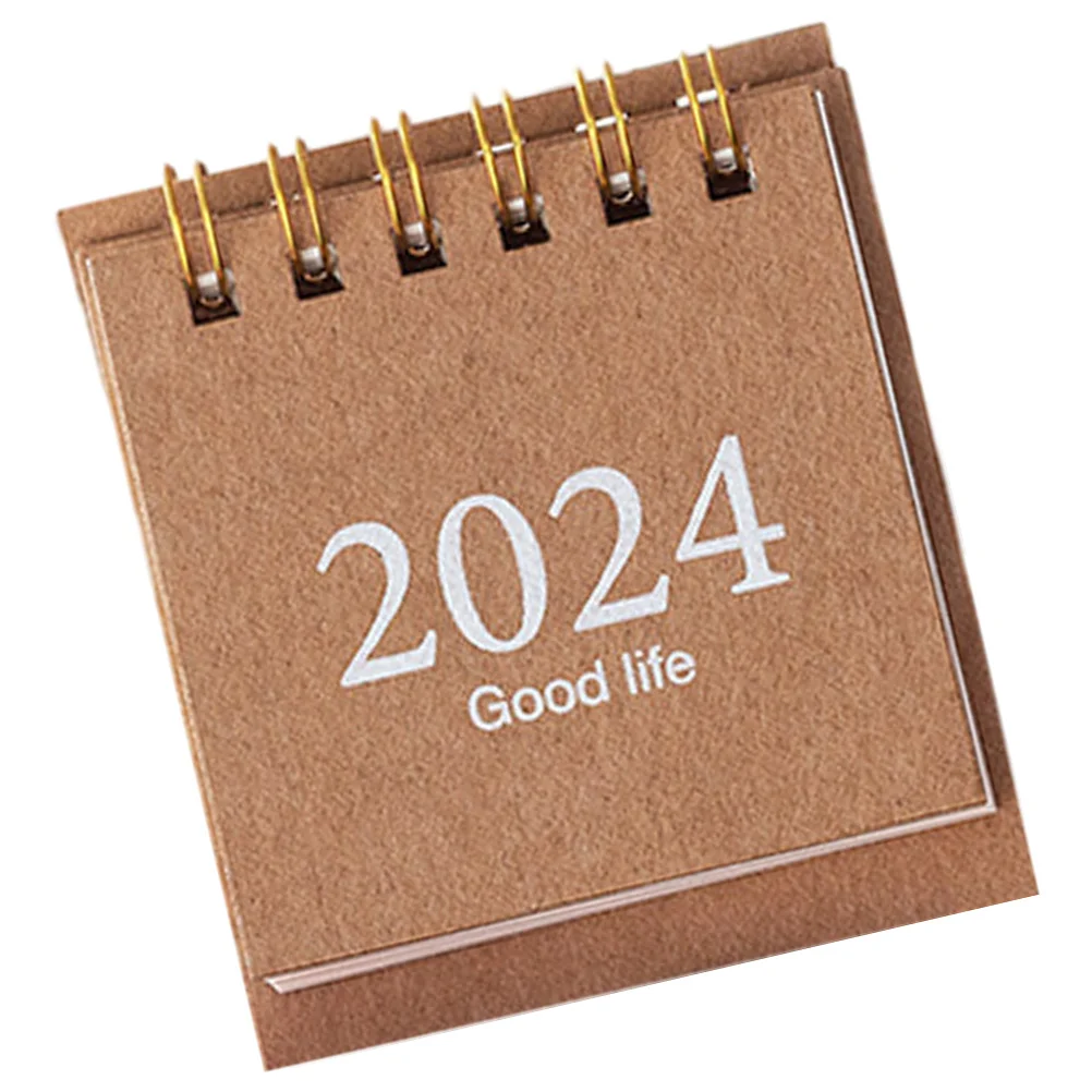 2024 Desk Calendar Daily Home Decor Coil Creative Delicate Paper Convenient Desktop Office