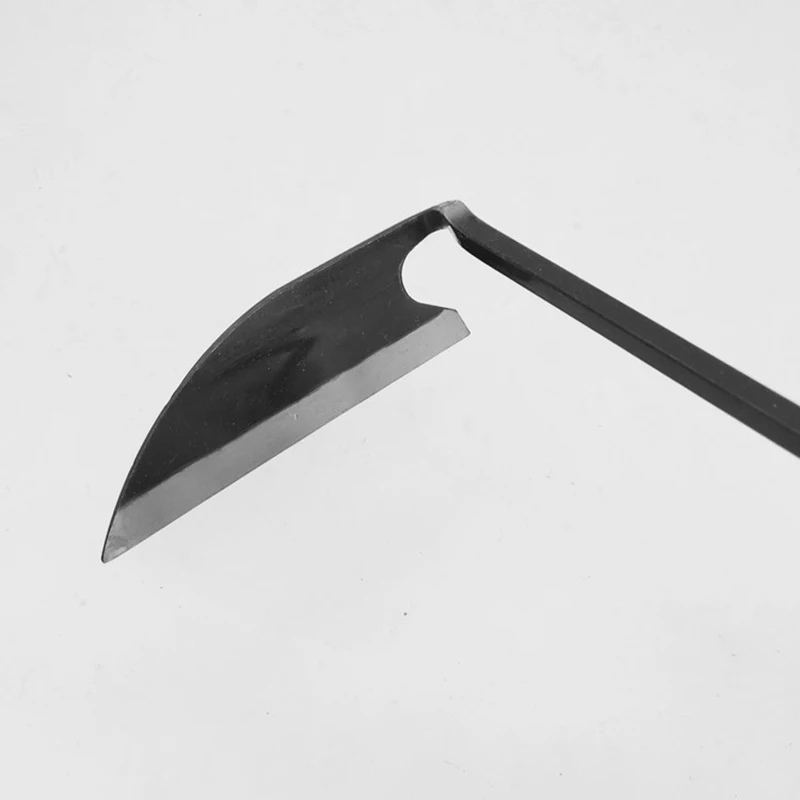 Gardening Hoe Small Wooden Handle Crooked Triangular Tip Hoes Multifunctional Agricultural Garden Seedling Tools Digger Tool