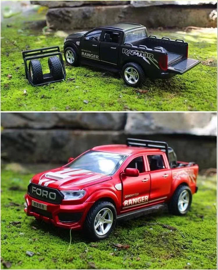 maisto diecast New 1:32 Ford Raptor F350 Picku Alloy Car Carry tires Off-Road Vehicle Toy Diecasts & Toy Vehicles Car Model Kids Toy Gifts lego cars