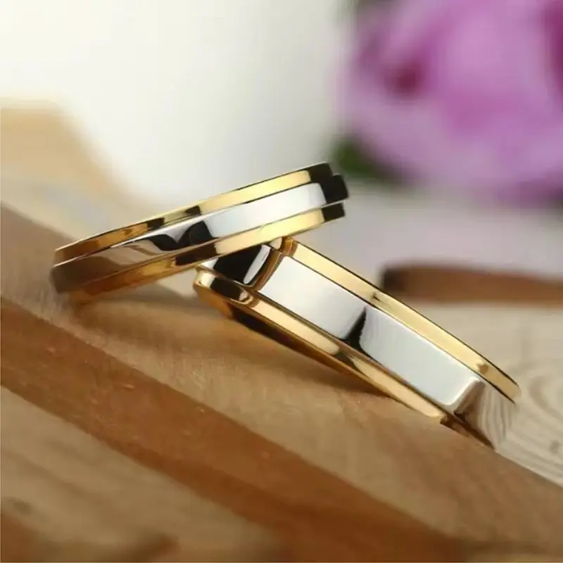 Ramos Timeless Elegance Stainless Steel Couple Ring – Classic Band