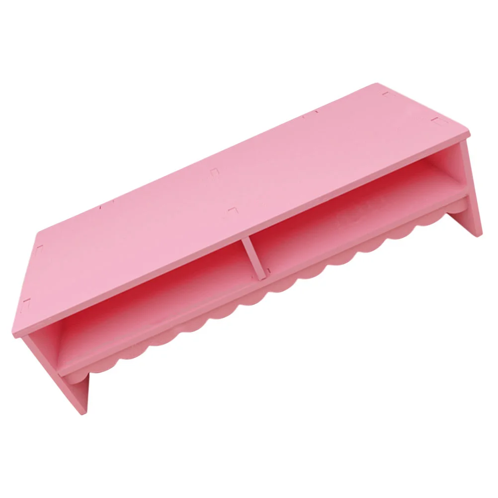 

Laptop Desk Storage Rack Brackets Computer Riser Pvc Wood Plastic Board Desktop Stand