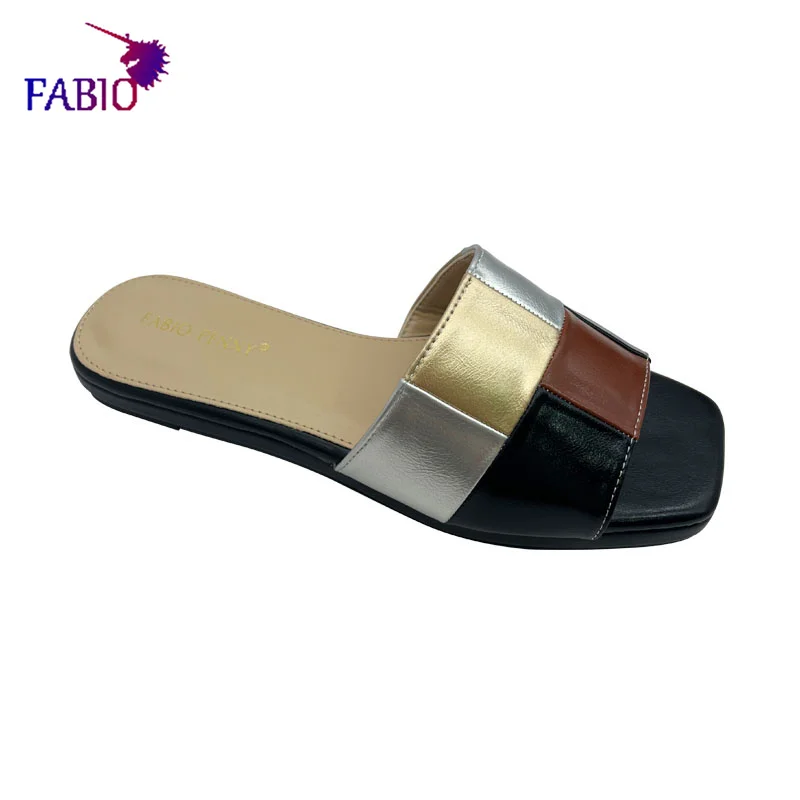 FABIO Penny2025 المرأة متقلب نعال مسطحة الصيف موضة...