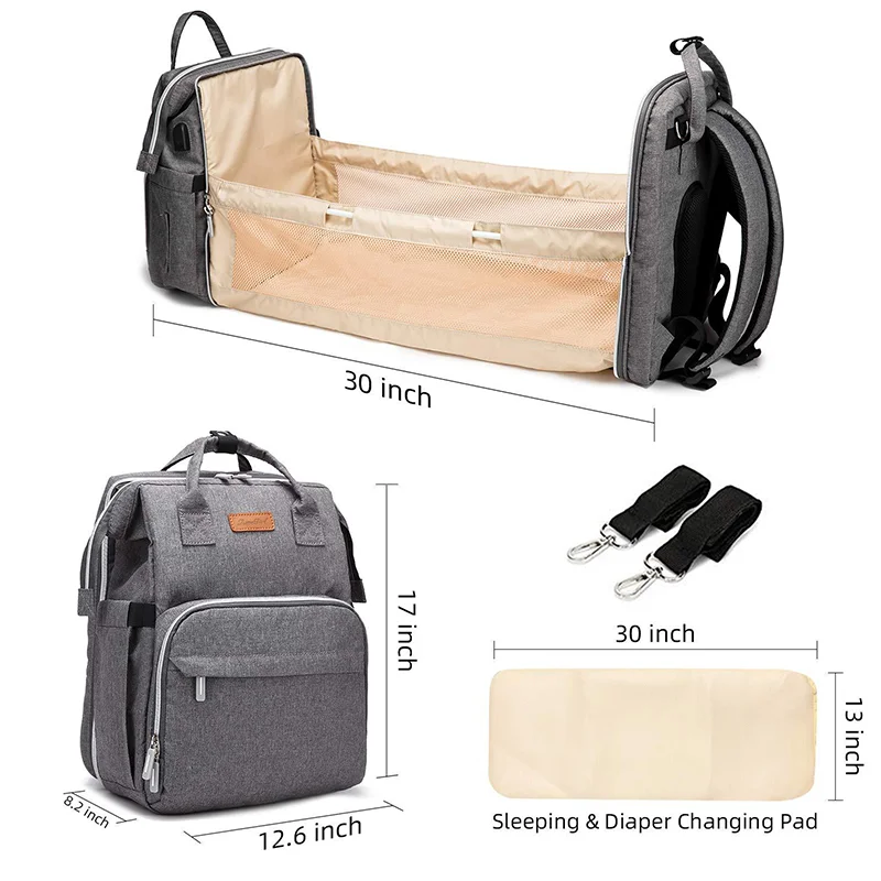 Sac à dos multifonction étanche pour bébé, sac à langer pour bébé, sac  MUNIBag avec conception USB pour le voyage, grand sac Proxy ALTERBaby -  AliExpress