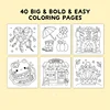Coloring Book For Adults And Teens Cartoon Animals Theme Featuring Adorable Creepy Creatures In Cozy Moments For Relaxation Gift 3