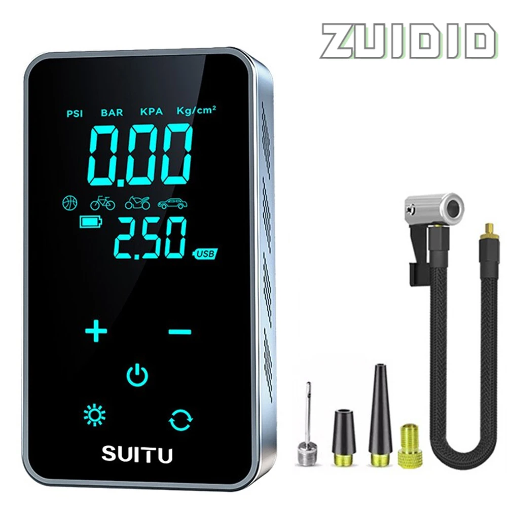

New 150PSI Electric Car Air Pump Car Tyre Inflator Wired/Wireless Digital Touch Air Compressor Portable For Car Motorcycle Bike