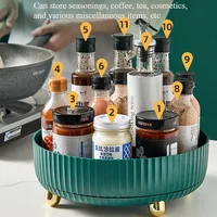 Lazy Kitchen Multi-function Turntable Organizer, Rotating Spice Rack, Plastic for Cabinet, Pantry, Kitchen Countertop Storage 1