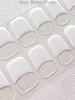 French White Transparent Semi Curing Gel Nail Strip Adhesive Waterproof Long-acting Full Set of Gel Nail Sticker for UV Lamp 2